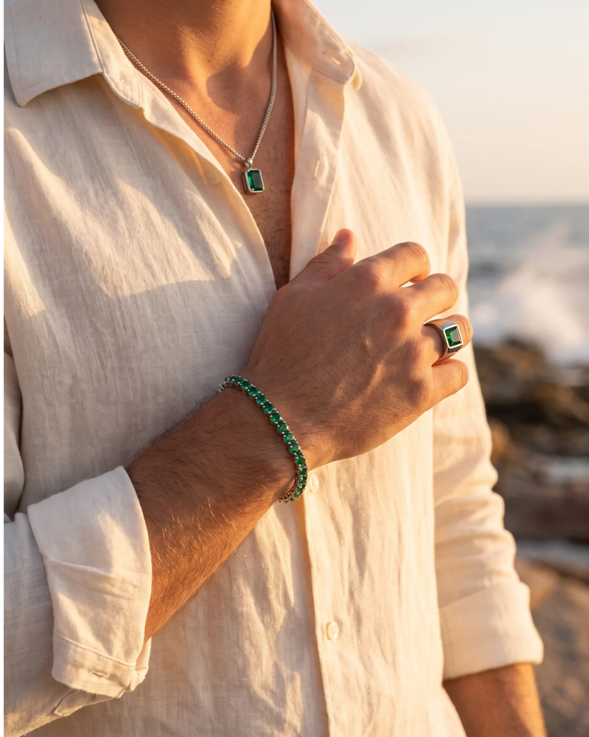 Pulseira Riviera com Zircônias Cravejadas