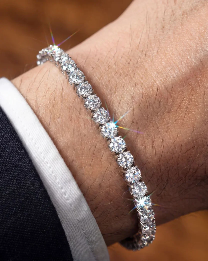 Pulseira Riviera com Zircônias Cravejadas