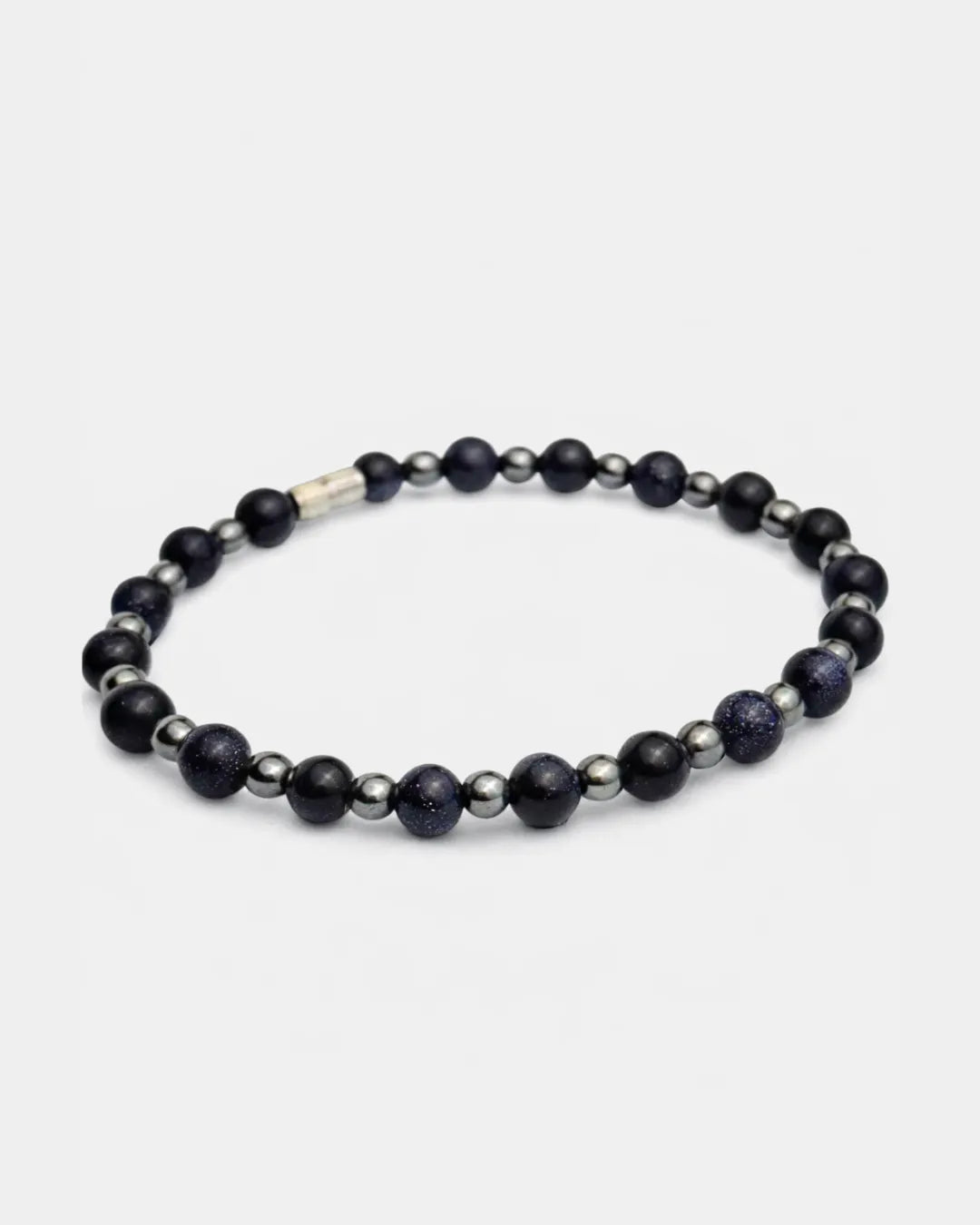 Pulseira Santiago - Pedra Blue Sand e Hematita